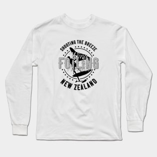 Wing Foiling Paradise New Zealand Long Sleeve T-Shirt